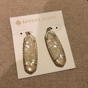 Kendra Scott Crushed Ivory MOP Lauren Earrings